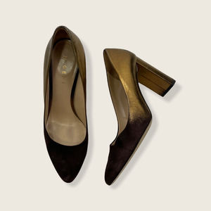 M. GEMI The Lustro Suede Pumps Bronze Ombre EU39